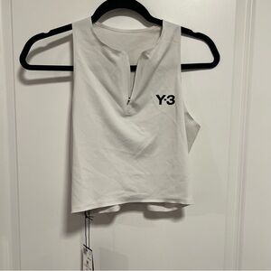 Y-3 Adidas ClimaCool Tennis Cropped Tank Top Orbit Grey Size L NWT